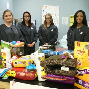 Career Center Students Donate To Animal Shelter