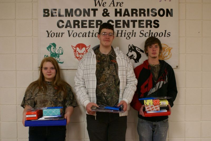 From left, Shyann Ryan, Zach Houseman and Brice Bell.