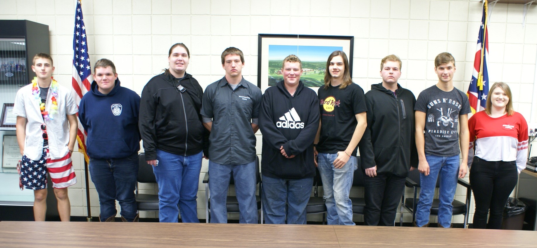 Seniors who had perfect attendance