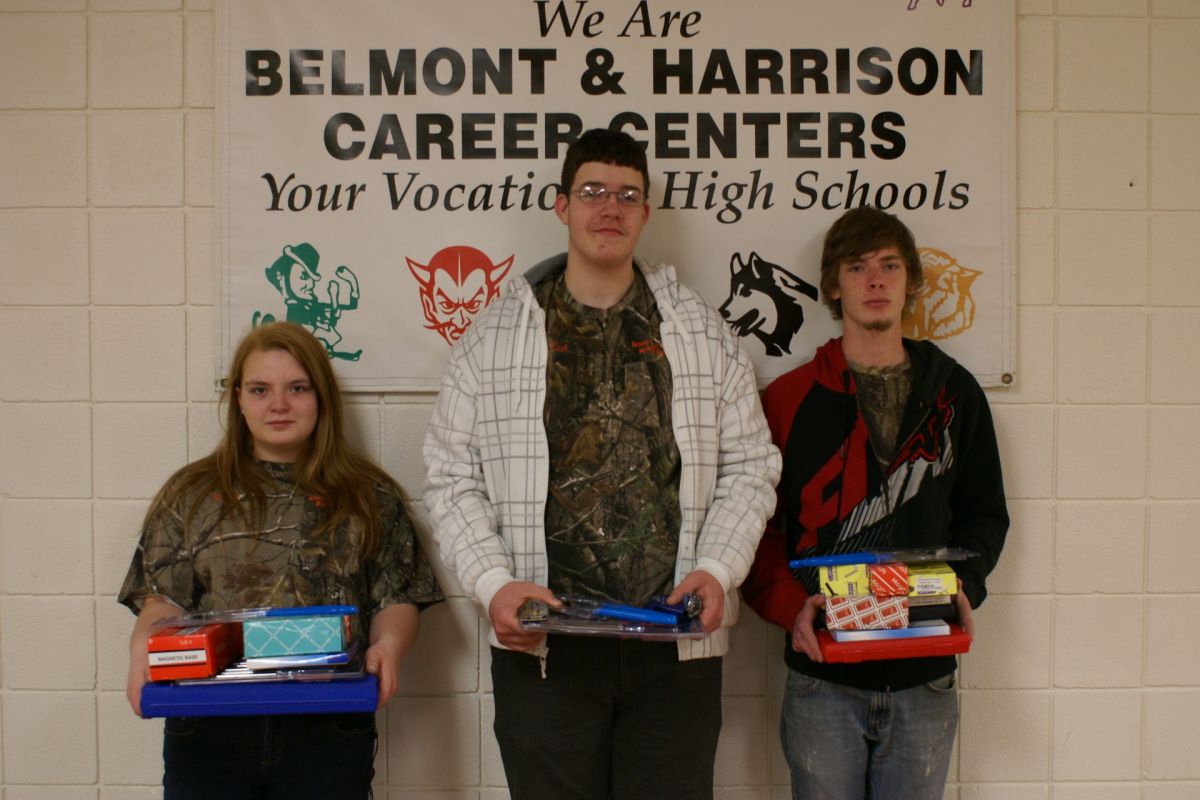 From left, Shyann Ryan, Zach Houseman and Brice Bell.